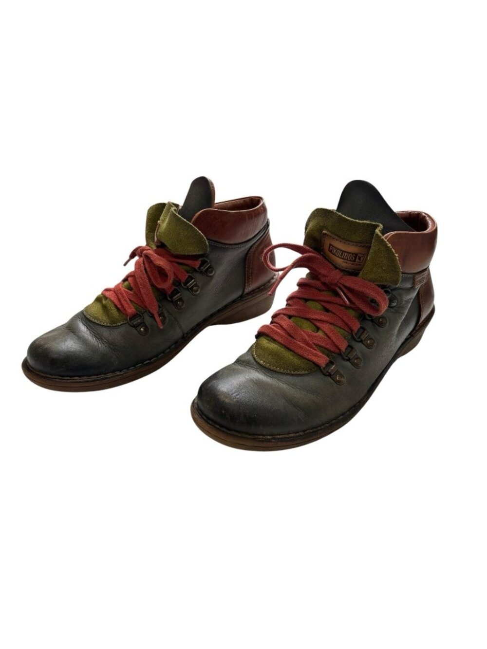 Pikolinos Uruguay Leather Boots EUR 39 (US 8.5) Green